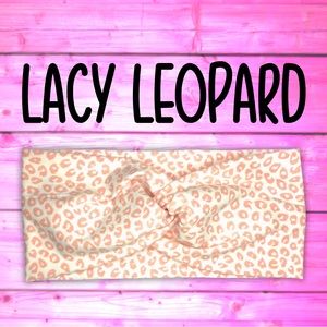 Handmade Lacy Leopard Headband